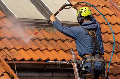 Démoussage et hydrofuge de toiture à Lespéron
